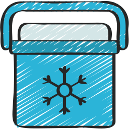 frigorífico portátil icono