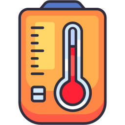 heiße temperatur icon