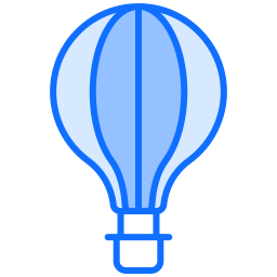 Hot air balloon icon