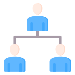struttura organizzativa icona