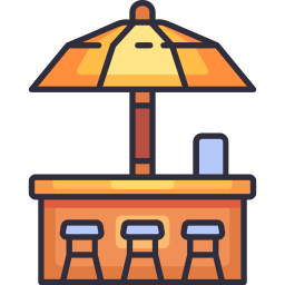 Tropical bar icon