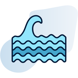 vagues d'eau Icône