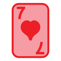 zeven van harten icoon