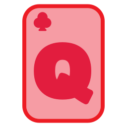 Queen of clubs icon