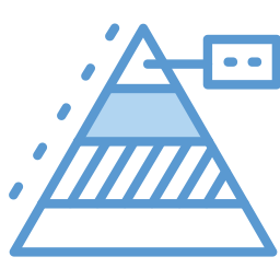 grafico a piramide icona