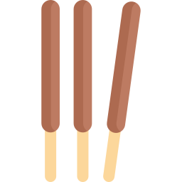 palitos de chocolate Ícone