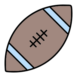Rugby ball icon