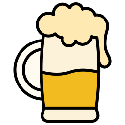 cóctel de cerveza icono