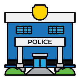 delegacia de polícia Ícone