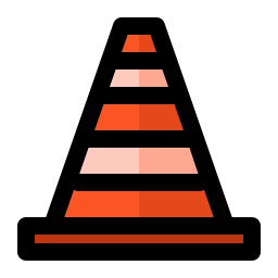 Traffic cone icon