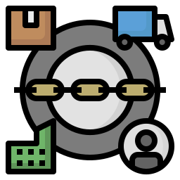 gestion de la chaîne logistique Icône