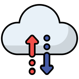 datos en la nube icono