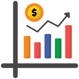 Growth graph icon