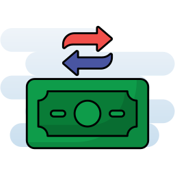 Money transaction icon