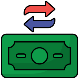 Money transaction icon