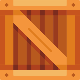 scatola di legno icona