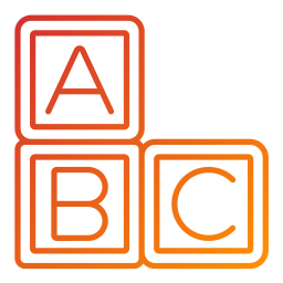 bloque abecedario icono