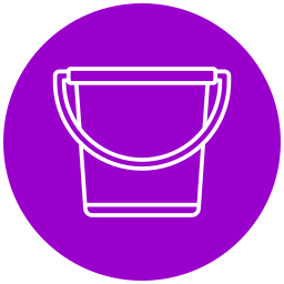 Sand bucket icon