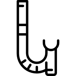 Трубка для сноркелинга иконка