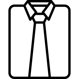 camicia e cravatta icona