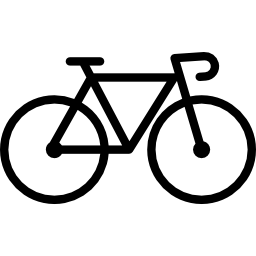 bicicletta rivolta a destra icona