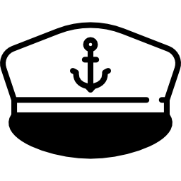 chapeau de capitaine Icône