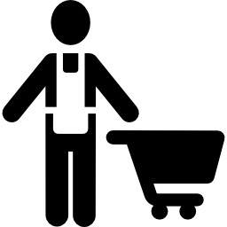 hombre de compras icono