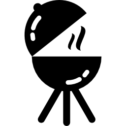 barbecue aperto icona
