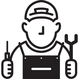 Mechanic with Cap icon