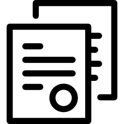 documentos de aplicación icono
