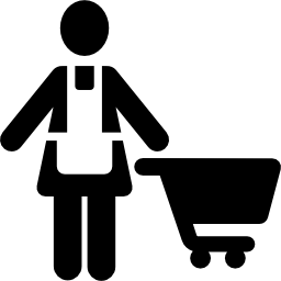 winkelende vrouw icoon