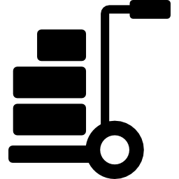 trolley met lading icoon