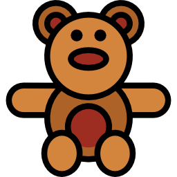 oso de peluche icono