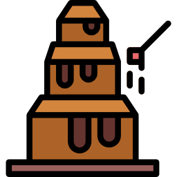 fontana di cioccolato icona