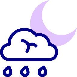 Night rain icon