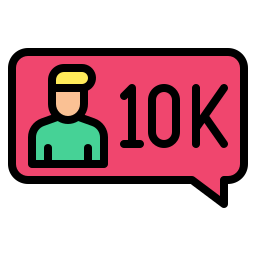 10k seguidores icono