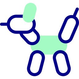Собака из воздушных шаров иконка