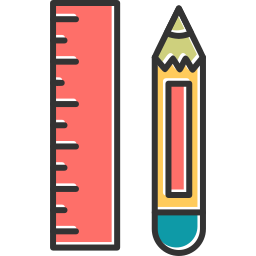 鉛筆と定規 icon