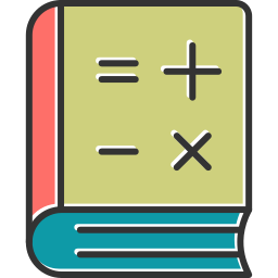 libro de matemáticas icono