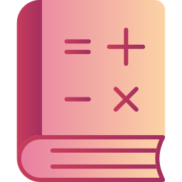 libro de matemáticas icono