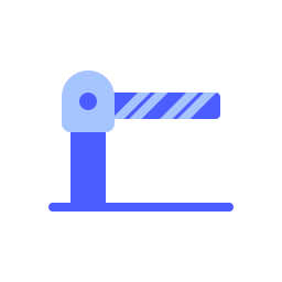 Parking barrier icon