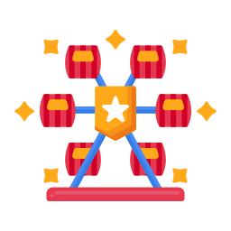 Circus tent icon