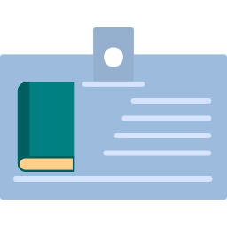 Библиотечная карточка иконка