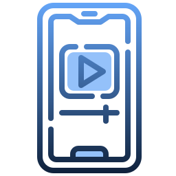 vidéo mobile Icône