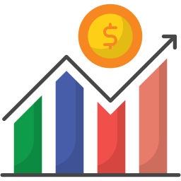 Growth chart icon