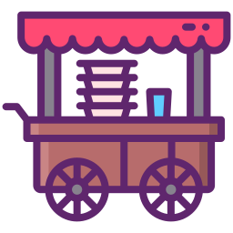 Food cart icon