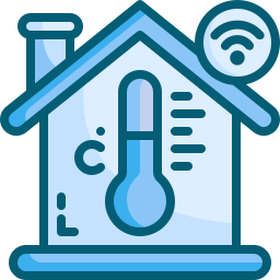 controllo della temperatura icona