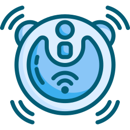 Robot vacuum cleaner icon