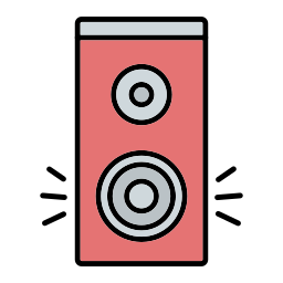 luidsprekerbox icoon