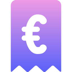 Euro bill icon